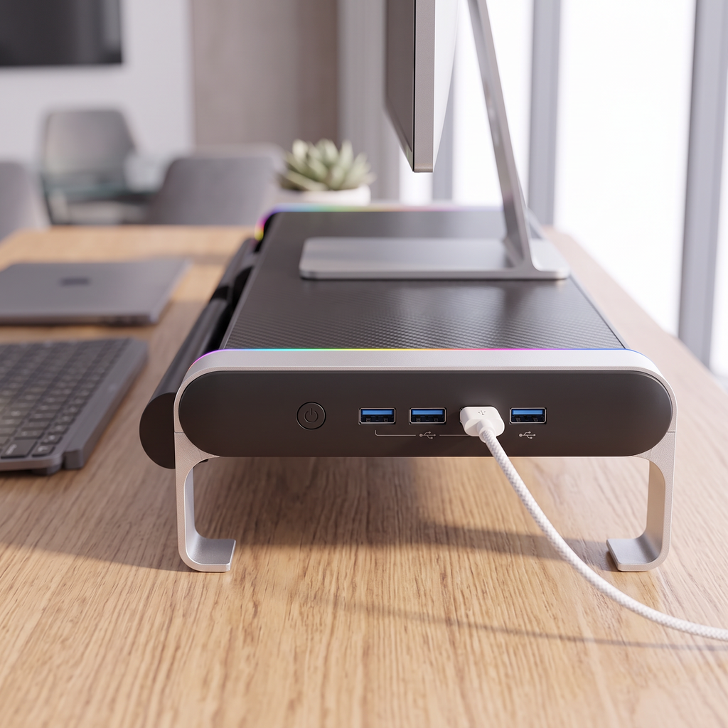 Monitor & Laptop Stand with USB Hub