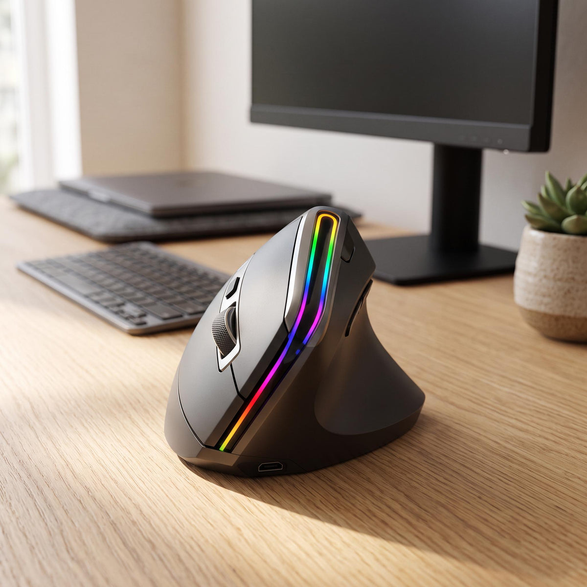 Ergonomic Vertical Wireless Mouse